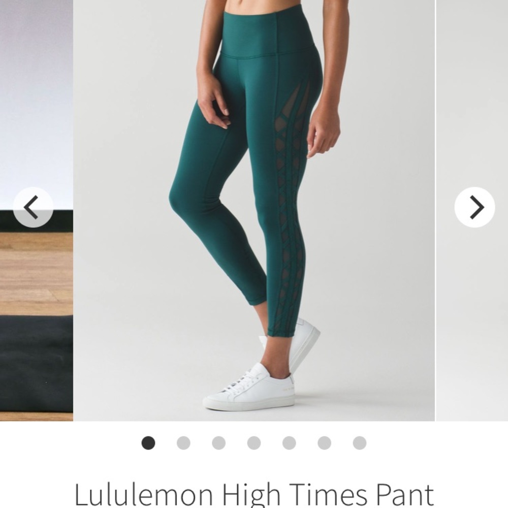 Lululemon high times pant (rhythm) in deep green